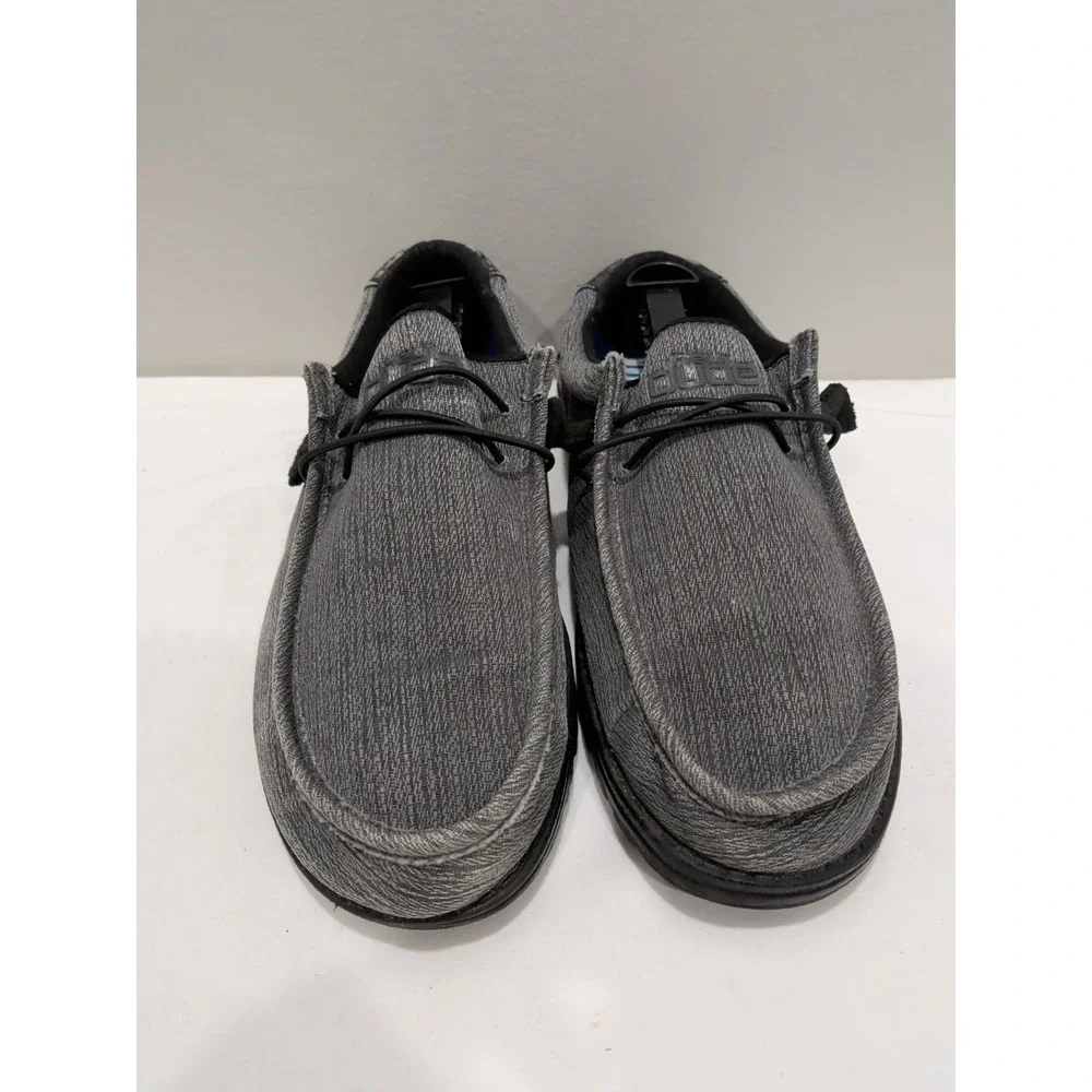 HEYDUDE Wally Odyssey Men's Casual Shoe Sz 10 Grey Charcoal